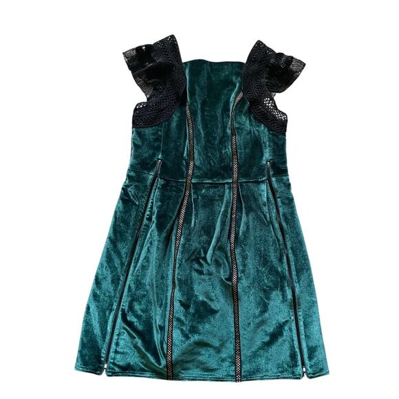 fit & flare velvet mini dress Womens Velvet Mini Fit & Flare Dress – Villafran Boutique main image 1